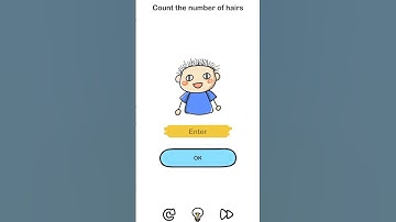 brain out level no 13 Count the number of hair