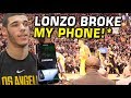 Lonzo Ball made me BREAK MY PHONE! First NBA Game VLOG!!