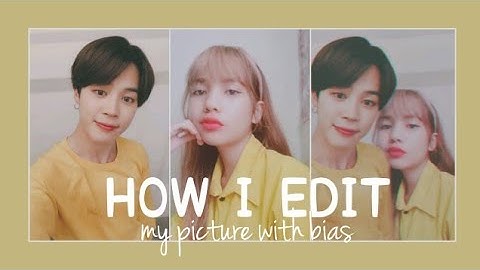 HOW I EDIT MY PICTURES WITH KPOP BIAS USING MOBILE PHONE | a tutorial | PICSART