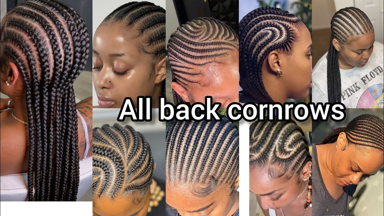 Прически с косичками сзади для чернокожих женщин | Прически с полукосичками | Косички