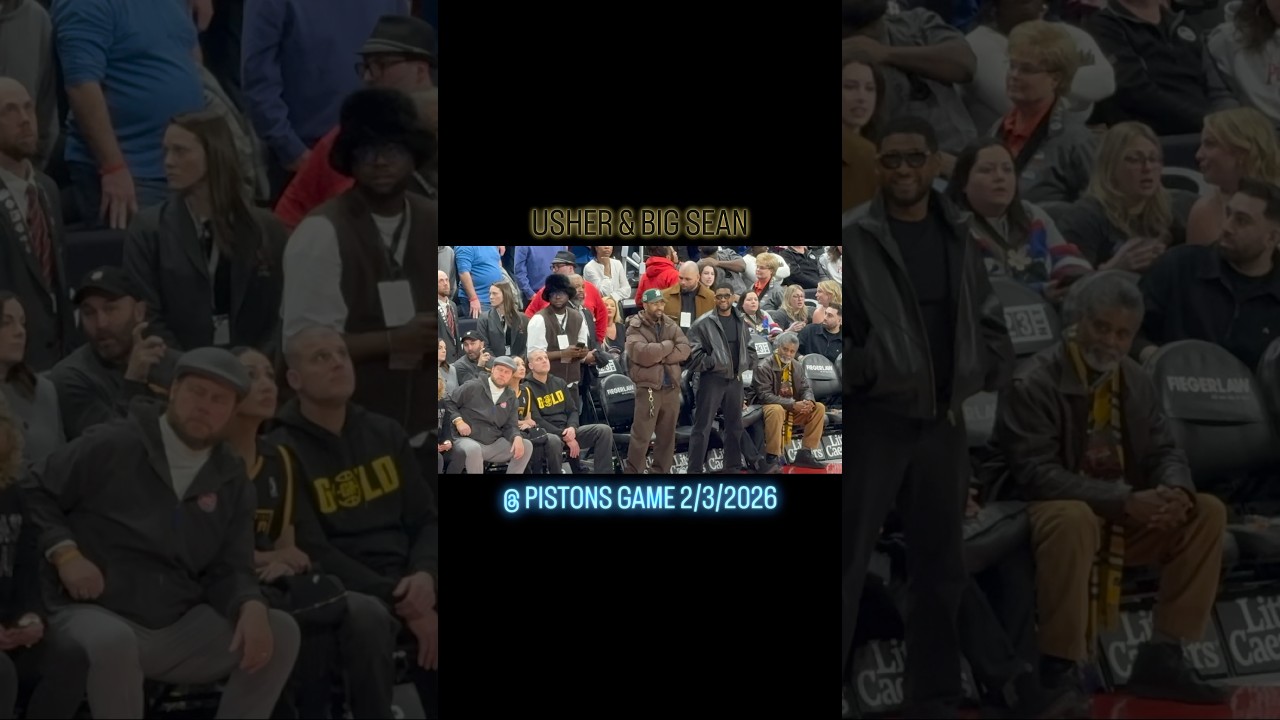 Usher & Big Sean @ Pistons Game 2/3/2026 