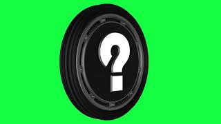 Question Mark Logo Loop Green Screen Chroma Animation