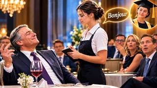 Billionaire Mocked the Waitress in French — Her Reply Left Him Speechless