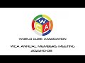 WCA Annual Members Meeting - 2022.10.08