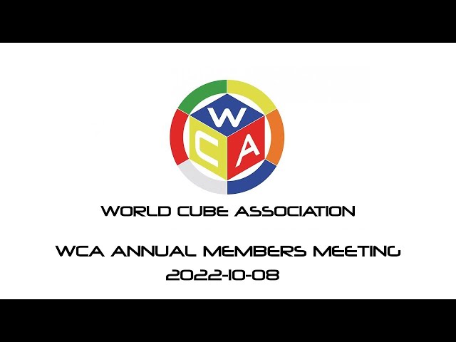 WorldCubeAssociation - Twitch