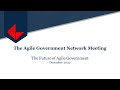 December 2023 Agile Government Network Meeting