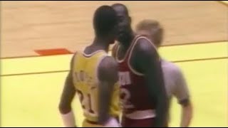 Lakers vs Rockets HEATED Moments 1986 WCF Game 5