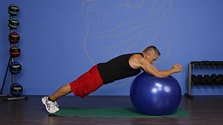 Swiss Ball Lat Pull