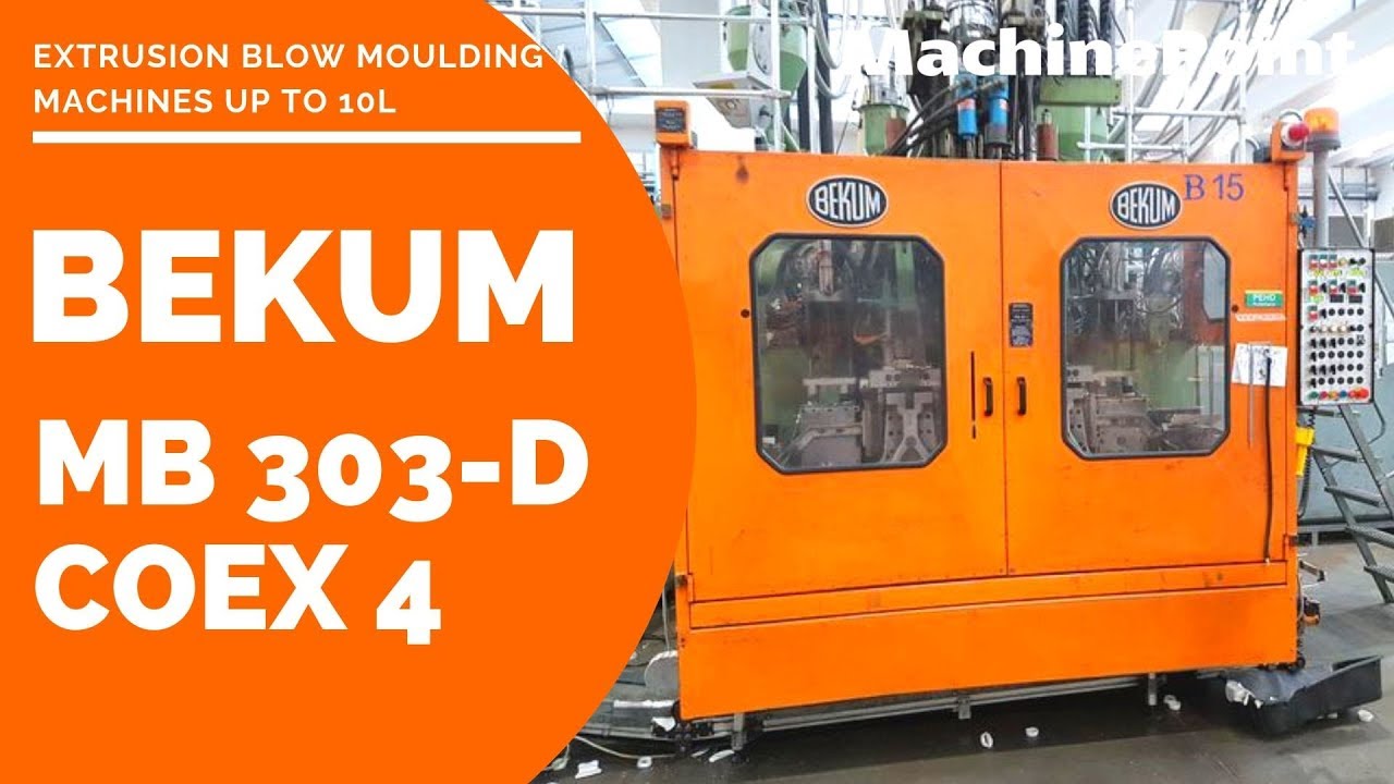 BEKUM MB 303-D COEX 4 Extrusion Blow Moulding machines up to 10L ...