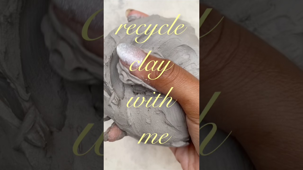 this is how i reuse my used clay😀