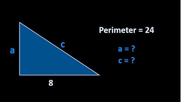 Find the Two Sides of the Right Triangle Given the Perimeter