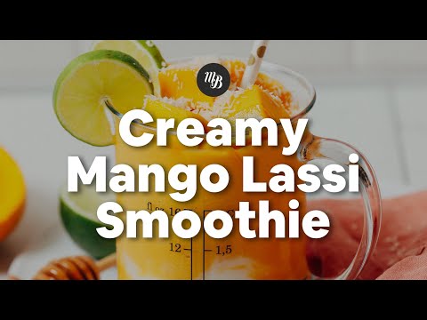 Vegan Mango Lassi - Simple, Thick & Creamy • Tasty Thrifty Timely