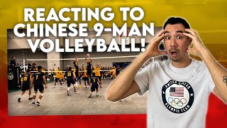 Professional Volleyball Player Reacts to Chinese 9-Man Volleyball