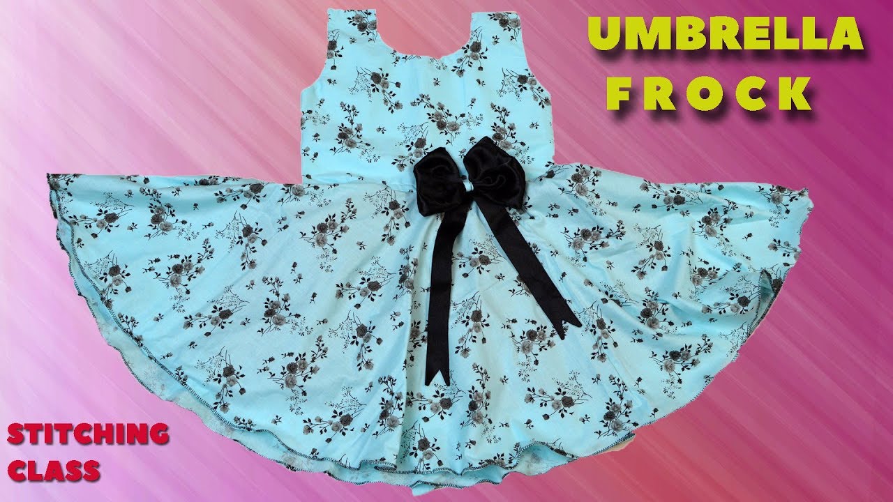 Umbrella cut frock cutting and stitching class / for 4 to 5 year old girl