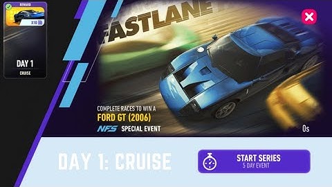 FORD GT (2006) | Fastlane - Day 1 (Cruise) | NFS: No Limits