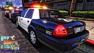 Playing GTA 5 As A POLICE OFFICER City Patrol| GTA 5 Lspdfr Mod| 4K