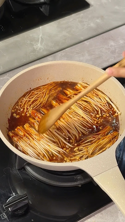 Jamur enoki enak bgt😍