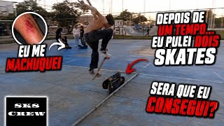 CAÍ, ME MACHUQUEI E VOLTEI PRA PULAR 2 SKATES! 😱 NOVOS MEMBROS CHEGARAM NA FAMILIA SK8