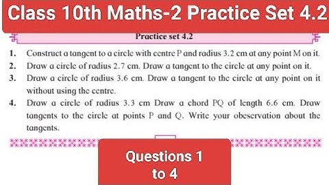 Class 10th| Maths-2| Chapter-4 Geometric Construction| Practice set 4.2| @ F.N Tutorial
