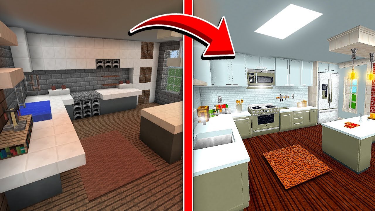 Minecraft Kitchen And Living Room - House People.