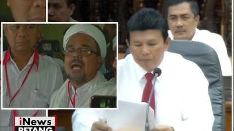 Rizieq Shihab: Segera Penjarakan AHOK Agar Tidak Melarikan Diri - iNews Petang 16/11