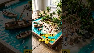🏖️ From Nothing to Paradise! Miniature Resort Transformation#usa #tranding #viral #shorts #ai