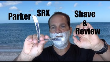Shaving With The Parker SRX Folding Shavette Style Straight Razor Shave and Review #shaving #razor