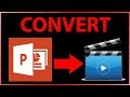 تحويل ملف بوربوينت PowerPoint الى فيديو بدون برامج