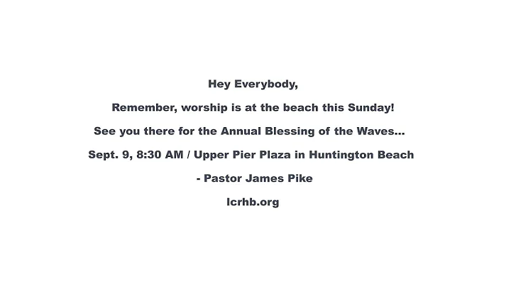 Blessing of the Waves