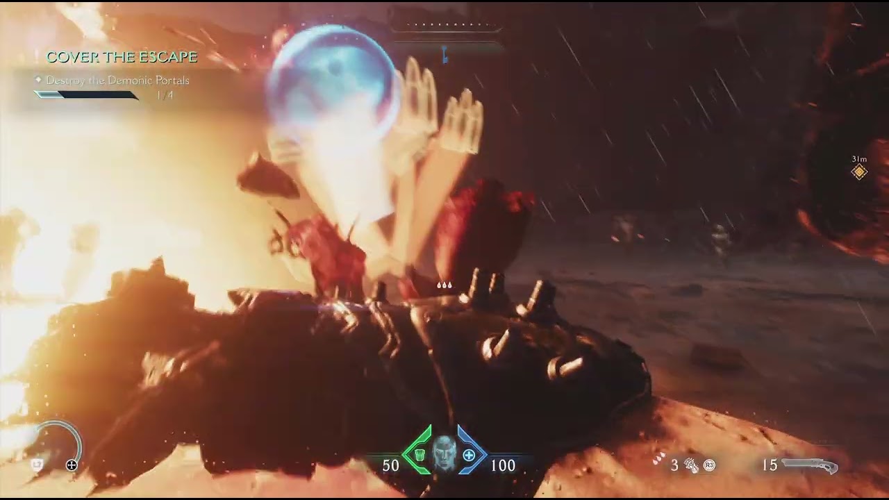 Terrible ps5 speed run for the first level of doom the dark ages