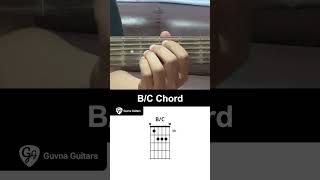 How To Play The B/C Chord On Guitar - Guvna Guitars