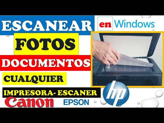 Como Escanear Fotos y Documentos con Cualquier Impresora en