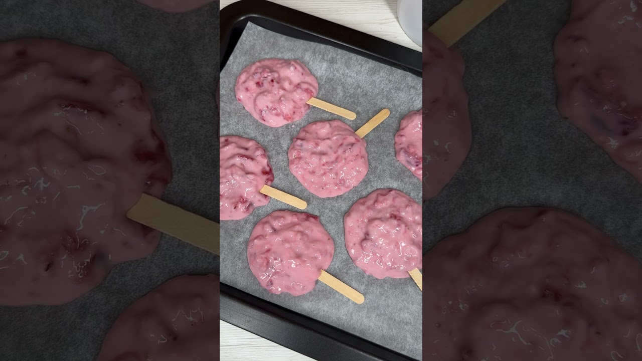 Yogurt Strawberry Chocolate Ice Cream Bars