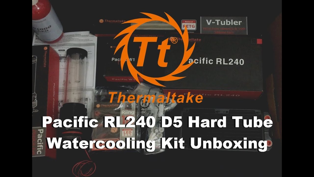 Pacific RL240 D5 Hard Tube Water Cooling Kit