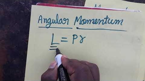 Angular momentum SI unit and dimensional formula/ rotational motion