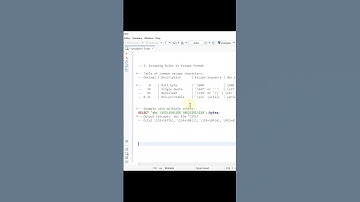 Escape Rules for BYTEA Values