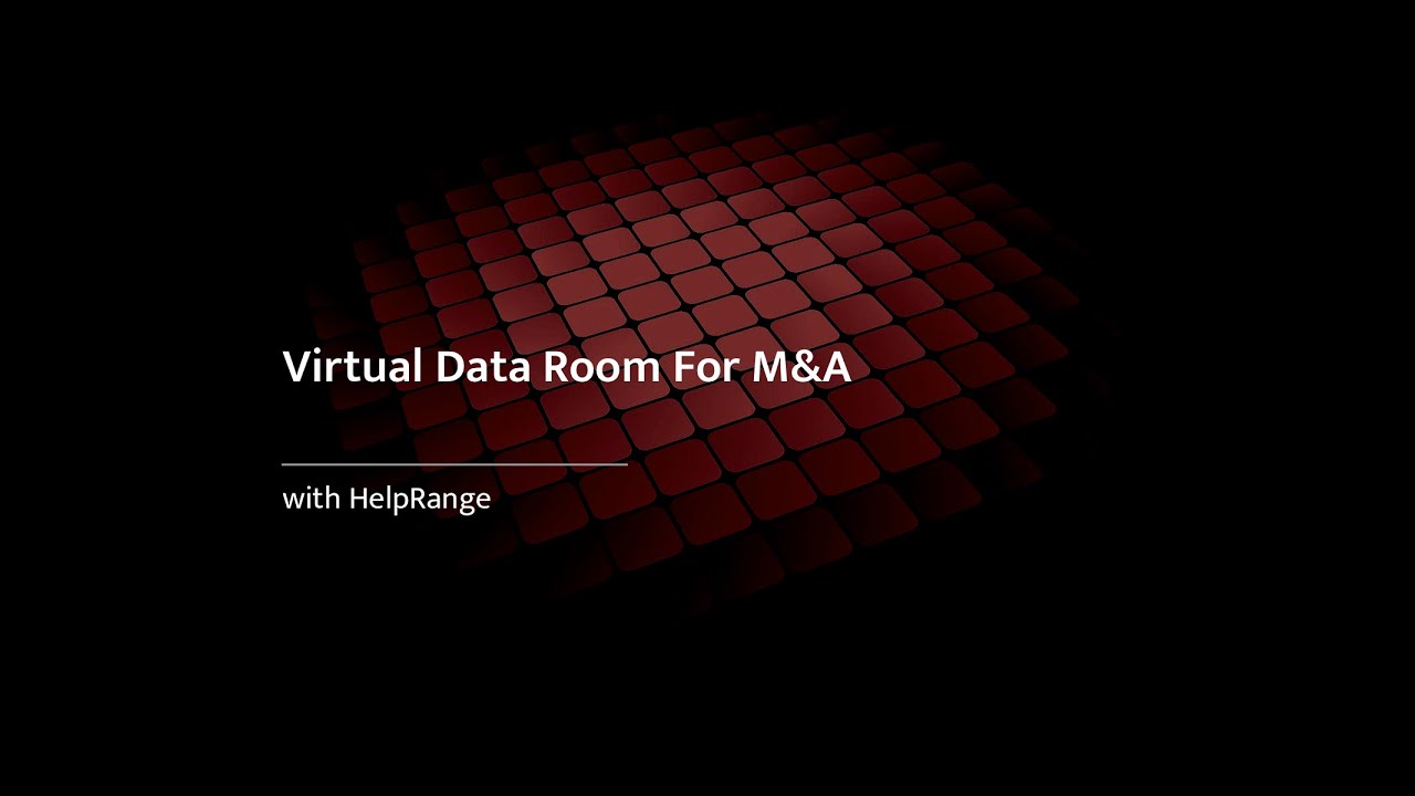Virtual Data Rooms For Mergers and Acquisitions (M&A) Deals - YouTube