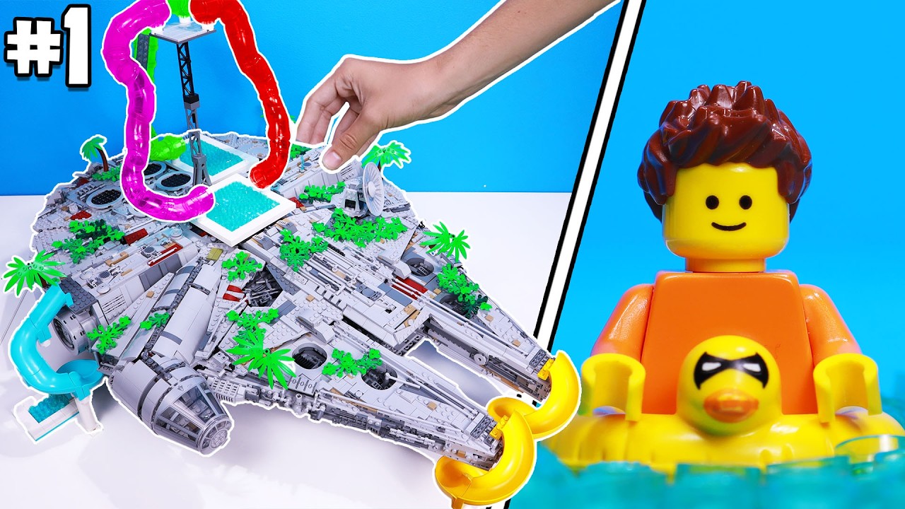 I Turned LEGO SETS Into WATER PARKS