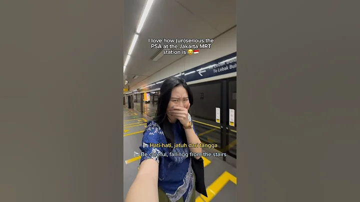 Jakarta’s MRT station’s PSA is so unserious 😏😂🇮🇩 #travel #culture #indonesia