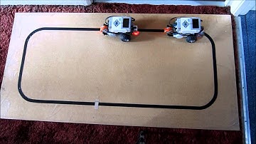 Line following & cooperating robots using Java & leJOS