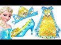 ✨ Play Doh Making Colorful Sparkle 💖 Disney Princess Frozen Elsa Dress High Heels Crown Castle Toys