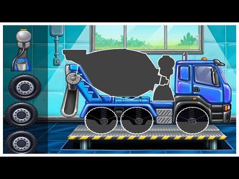 Truck Puzzle Games for Kids – Learn Different Types of Trucks and How to Build a House