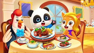 Little Panda: Star Restaurants Ep.5 | French  Restaurants Food | Yunay Kids Games
