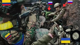 Russian Shocked! Colombian Troops Mercilessly Storm Russian Trenches on the Frontline