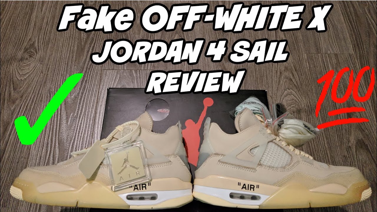 OFF-WHITE X JORDAN 4 SAIL UA REPLICA 