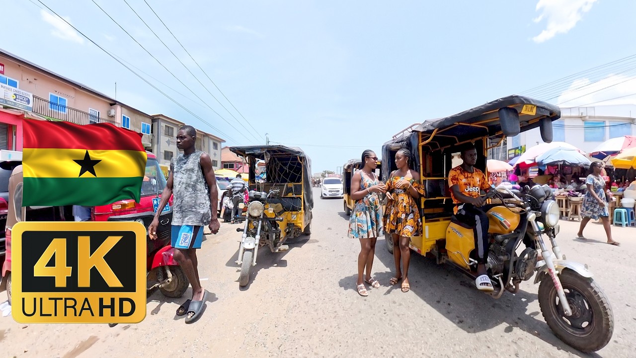 Ghana Walking Tour 🇬🇭 | Dome Street Market, Accra Ghana