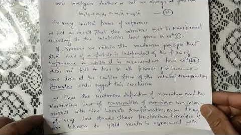 Relativistic dynamics