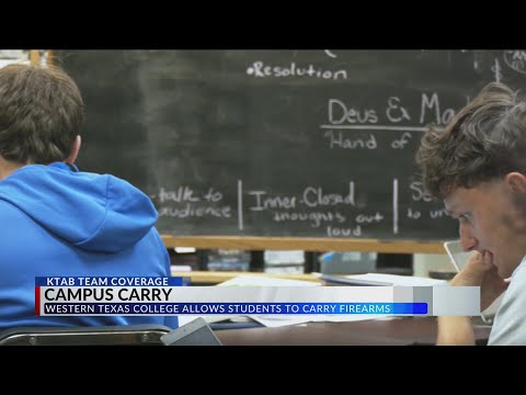 Campus Carry: Western Texas College in Snyder allows students to carry firearms on campus