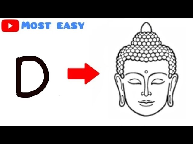 Lord Buddha Drawing | How To Draw Gautam Buddha Step By Step class=