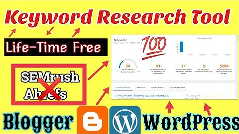 Life-Time Free Keyword Research Tool Blogger & WordPress Website 2022 || Double Traffic + Earning 🤑